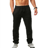 Men's Cotton Linen Long Pants Summer