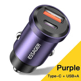 Essager 30W 5A QC PD 3.0 SCP USB Car Charger Quick Charge