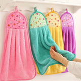 Coral Velvet Bathroom Soft Hand Towel