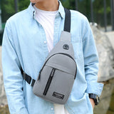 Solid Men Chest Bag