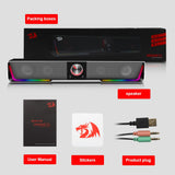 REDRAGON GS570 Darknets Support Bluetooth Wireless aux 3.5 surround RGB speakers