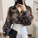 Luxury Chiffon Tops Women's Blouses