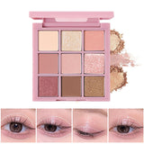 Eyeshadow Palette 9 Color Matte Glitter Long-lasting Waterproof