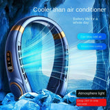 Mini Hanging Neck Fan Digital Display Air Cooler