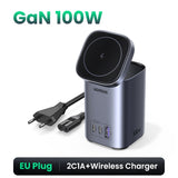 UGREEN GaN 100W Desktop Charger MFi Magnetic Wireless Charger