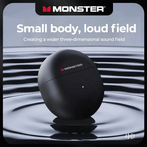 Monster Ear Clip Wireless Headphones with Mics,Touch Control