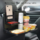 Portable Car Dining Table Folding Food Cup  Shelf Back Seat