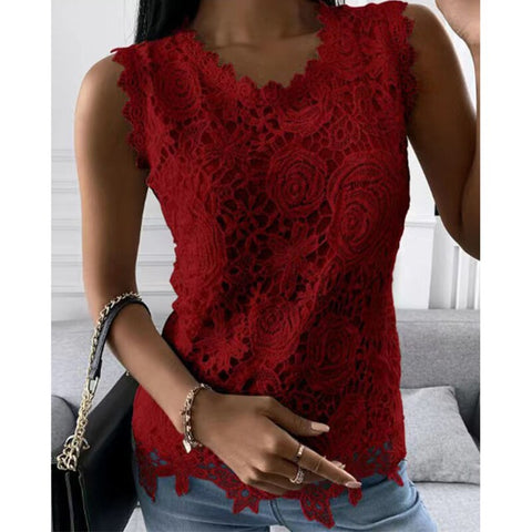 Summer Fashion Lace Blouse Woman