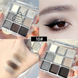 Eyeshadow Palette 9 Color Matte Glitter Long-lasting Waterproof