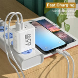 GaN Fast Charging 65W USB Type C Charger PD 3.0 Quick Charge Wall