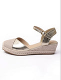 Women's Wedge Heel Espadrilles Sandals, Lightweight & Comfy Closed Toe