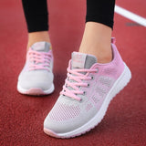 Women Casual Breathable Walking  Flat Sneakers