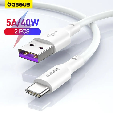 Baseus Fast Charging USB Type C Cable 5A USB C Cable Type C Data Cord