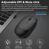 Congdi Wireless Mouse Rechargeable Mouse Gamer Dual Modes Bluetooth-compatible 2.4G