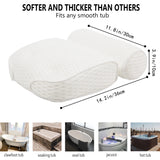 Bath Pillow for Bathtub Support Neck,Head and Back with Non-Slip Suction Cups air mesh Bathtub Pillow