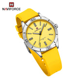 NAVIFORCE Women's Simple Watch  Waterproof Silicone Strap