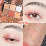 Eyeshadow Palette 9 Color Matte Glitter Long-lasting Waterproof