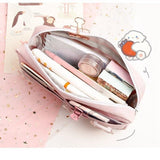 Kawaii Purple Canvas Pencil Case Cute