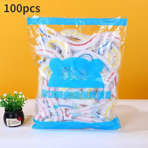 100/200/300/500pcs Colorful Saran Wrap Disposable Food Cover