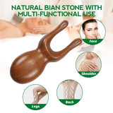 1Pcs Face Scalp Gua Sha Massager Nose Shaper Natural Facial Wooden