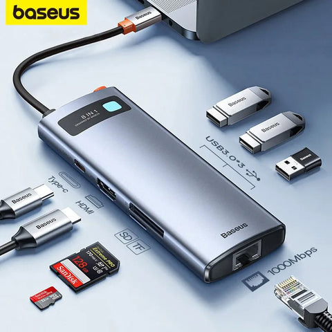 Baseus 4K 60Hz USB C Hub Type C to Ethernet Port PD 100W