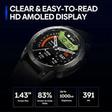 Zeblaze Stratos 3 PRO GPS Smart Watch  AMOLED Display Built-in GPS