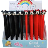 Disney 48 Pcs/lot Cartoon Stitch Gel Pen Cute 0.5 mm