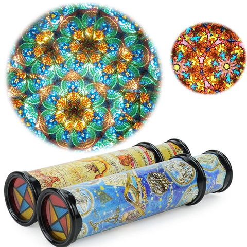 2 Pcs Magic Kaleidoscope Stretchable Long Old World