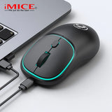 iMice mouse Silence Key Computer Usb Wireless  Rechargeable 2.4G