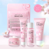 LAIKOU Sakura Skin Care Sets Facial Cleanser Face Cream Serum Toner Moisturizing