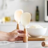 1Pcs Silicone Spoon Non-stick Cooking Spoon Anti-scalding