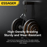 Essager 2 in 1  Cable 65W PD Fast Charging Wire Type C To Lightning Cable For iPhone