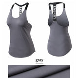 Women Gym Tops Black Sleeveless Yoga Top