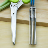 Multifunctional Muti Layers Stainless Steel Knives Kitchen Scissors