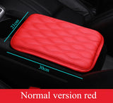 Wave Embroider PU Leather Car Armrest Mat