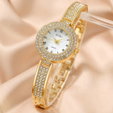 5pcs Dainty Quartz Watch With Jewelry Set