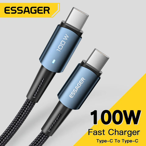 Essager PD100W 60W Type C C to C Cable Fast Charge