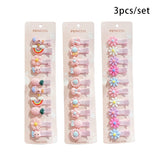 30Pcs Set Baby Hair Clips Cartoon Bows Flower Girls Hairpins Sweet Children Clips