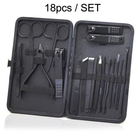 7 or 18 pcs Manicure Cutters Nail Clipper Set