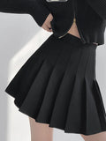 AOSSVIAO  Pleated  Mini Skirts High Waist