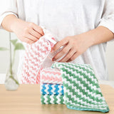 15pcs Coral Fleece Thickened Dish Cloth