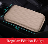 Wave Embroider PU Leather Car Armrest Mat