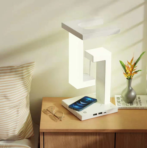 Smartphone Wireless Charging Floating Lamp Desk