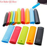 1PCS Silicone Pot Handle Cover Insulation Cover Kitchen Tools Silicone Insulation