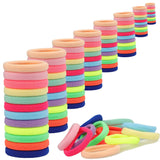 50/100Pcs Colorful High Elastic Hair Bands