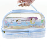 Kawaii Pencil Case Double Layer Large Capacity