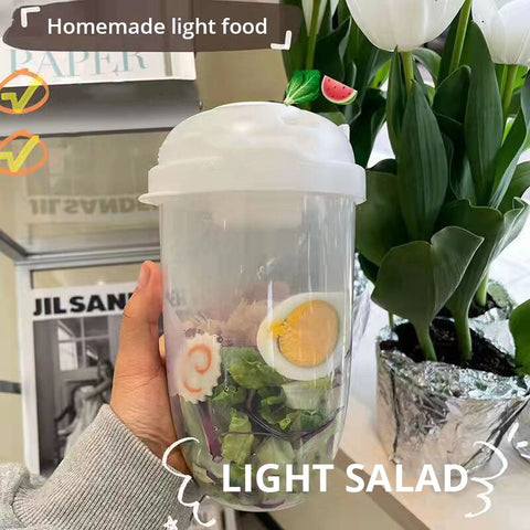 Portable Bottle Salad Container