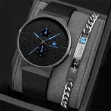 2pcs Set Fashion Mens Watches