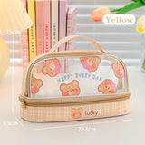 Kawaii Pencil Case Double Layer Large Capacity