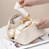 PU Pillow Cosmetic Bag Large Capacity Cosmetic Storage Bag Convenient Travel Wash Bag